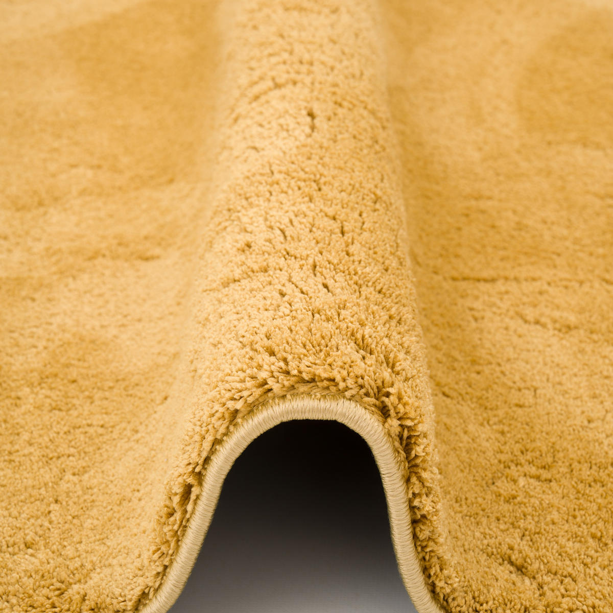 SUPER SOFT KINDER HOCHFLOR TEPPICH SILKY KIDS RUND - Goldfarben, Textil (200/200cm) - Pergamon