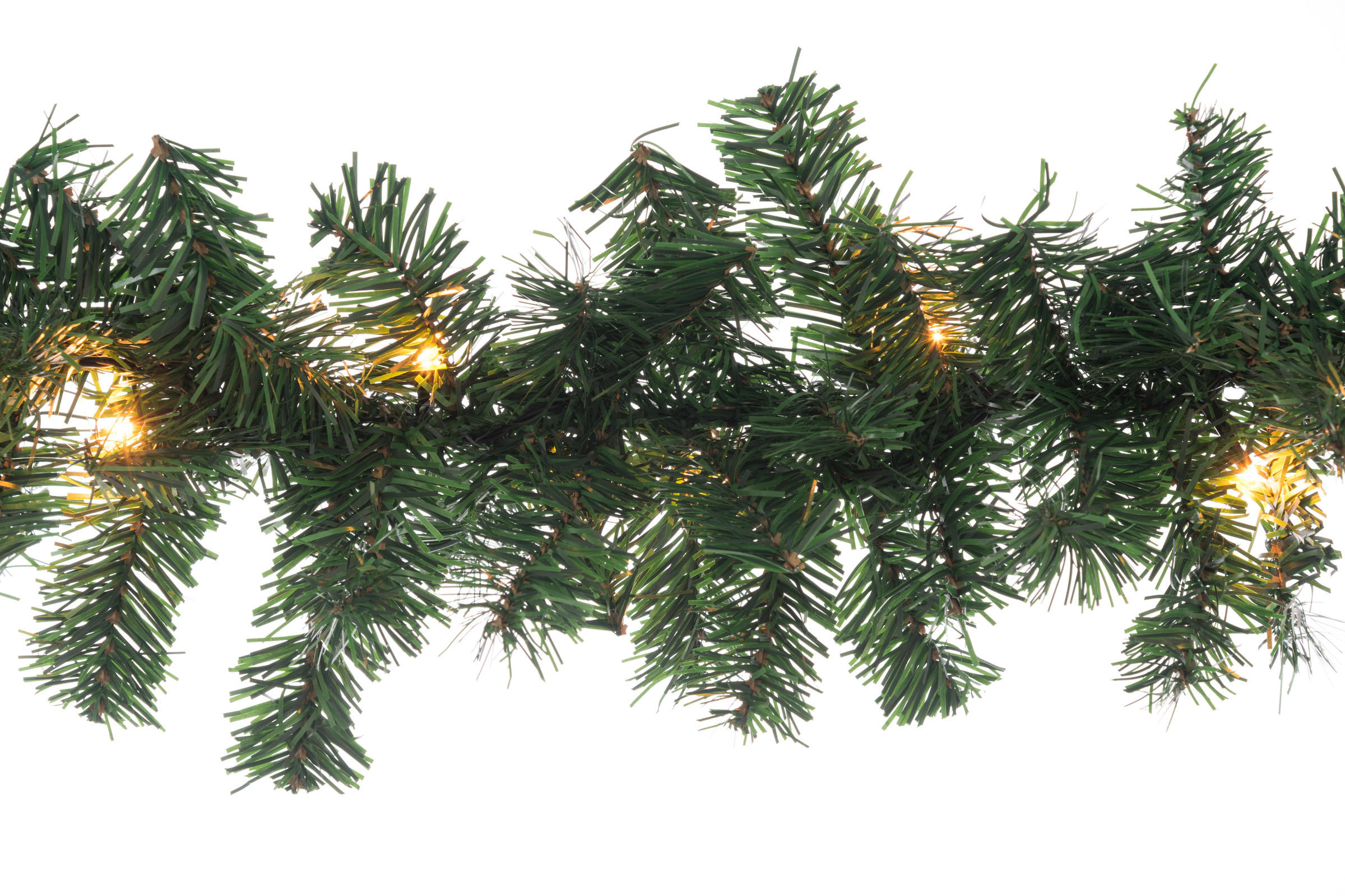 WEIHNACHTSGIRLANDE 80 LEDs 5 m warmweiß - Grün, Kunststoff (15cm)