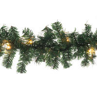 WEIHNACHTSGIRLANDE 80 LEDs 5 m warmweiß - Grün, Kunststoff (15cm)