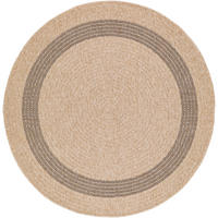 OUTDOORTEPPICH Rund Jute-Optik Ø 160 cm Beige - Beige, Kunststoff/Textil (160/160cm) - LIVABLISS