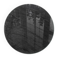 GLASPLATTE für Kamin Ø 70 cm - Schwarz, Glas (70/70/0.4cm) - TULUP