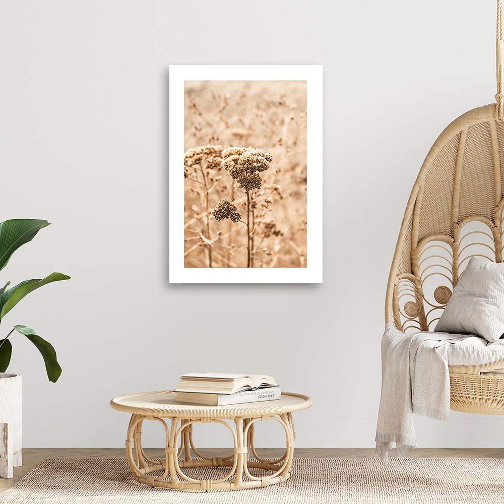 WANDBILD beige gräser - Beige, Textil (40/60cm) - Feeby