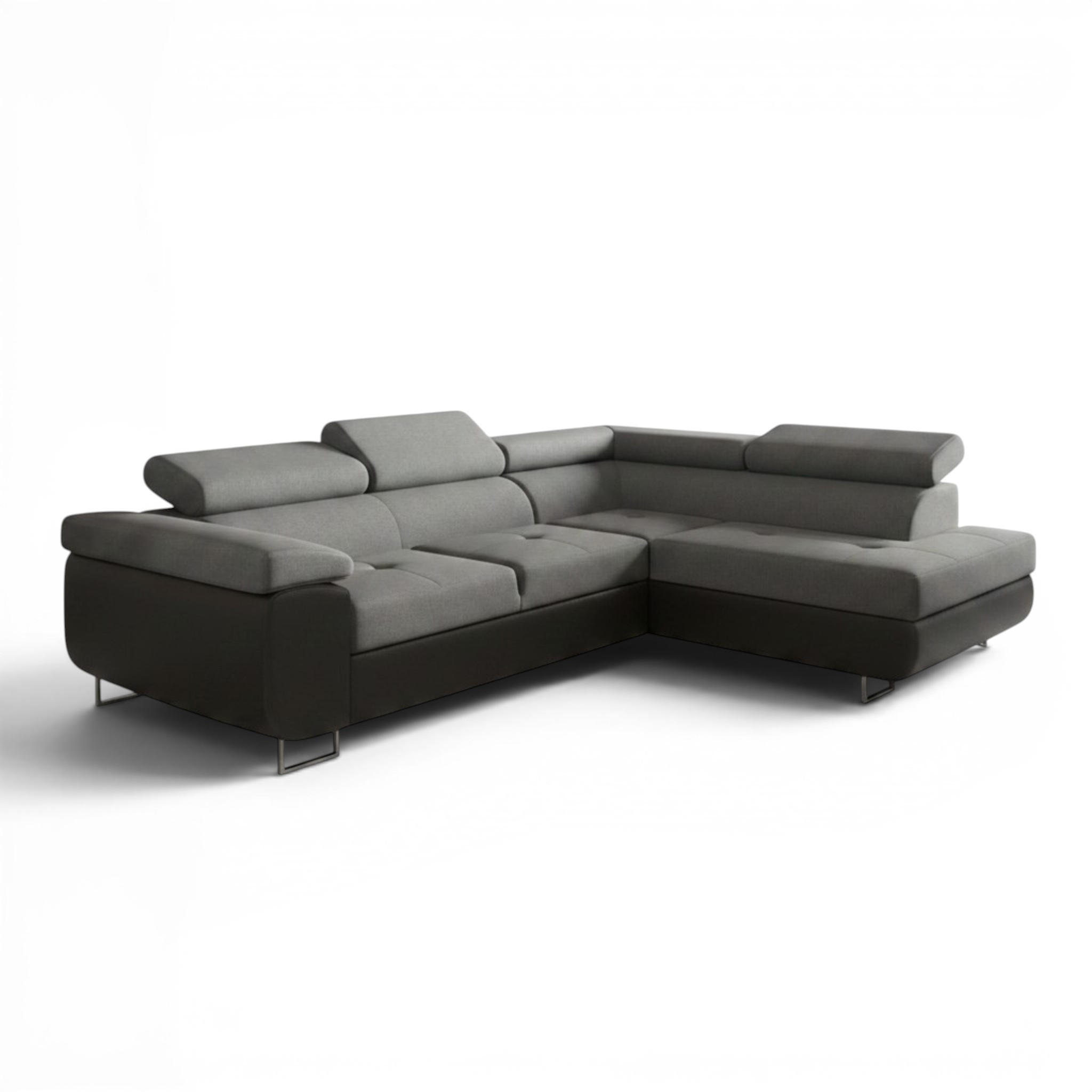 Fun Möbel Ecksofa Grau 275x202 cm