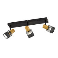 LED DECKENLEUCHTE Metall Schwarz - Schwarz, Metall (45/8/17cm) - Wofi