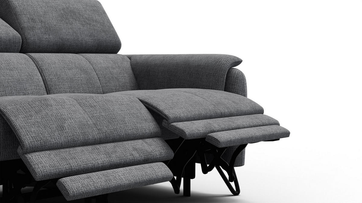 RELAXSOFA RODEN 2-Sitzer, dunkelgrau - Dunkelgrau, Holz/Textil (152/82/103cm) - Courtois Laville