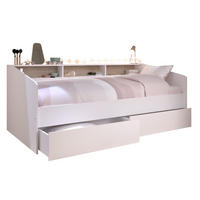 STAURAUMBETT Sleep 4 in Weiß - Weiß, Holzwerkstoff (120/200/80cm)