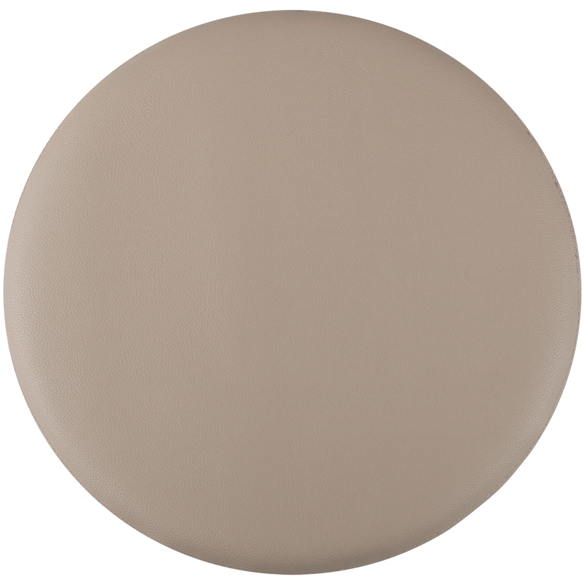 STUHLKISSEN ⌀ 38cm beige Lederimitat mit Antirutsch - Beige, Textil (38/38/1cm) - Bestlivings