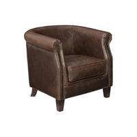 LEDERSESSEL - Vintage Leder - ENGUERRAND - Braun, Leder (77/72/78cm) - Vente-Unique