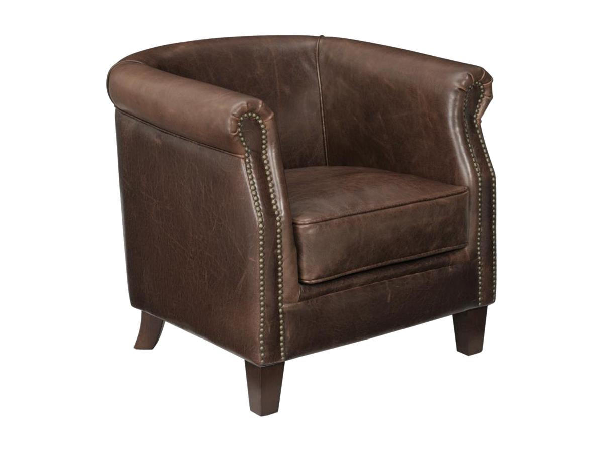 LEDERSESSEL - Vintage Leder - ENGUERRAND - Braun, Leder (77/72/78cm) - Vente-Unique