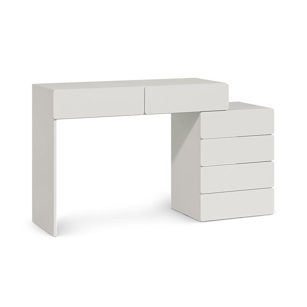 BIROU Alvia, Alb, 100 x 40 cm - alb, compozit lemnos (40/100/75cm) - Vicco
