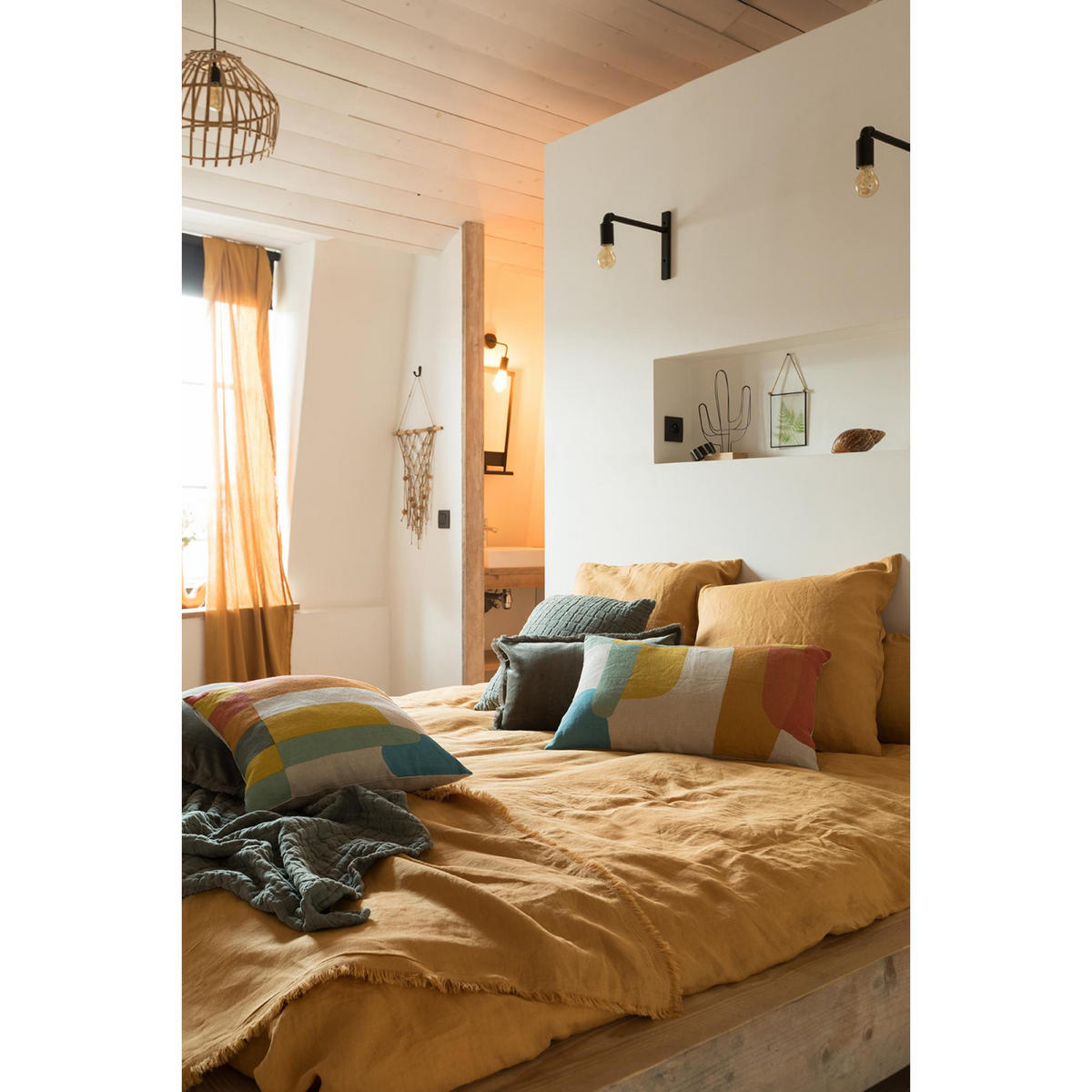 PLAID Swami thymian 130 x 200 cm - Grün, Textil (130/200cm) - Vivaraise