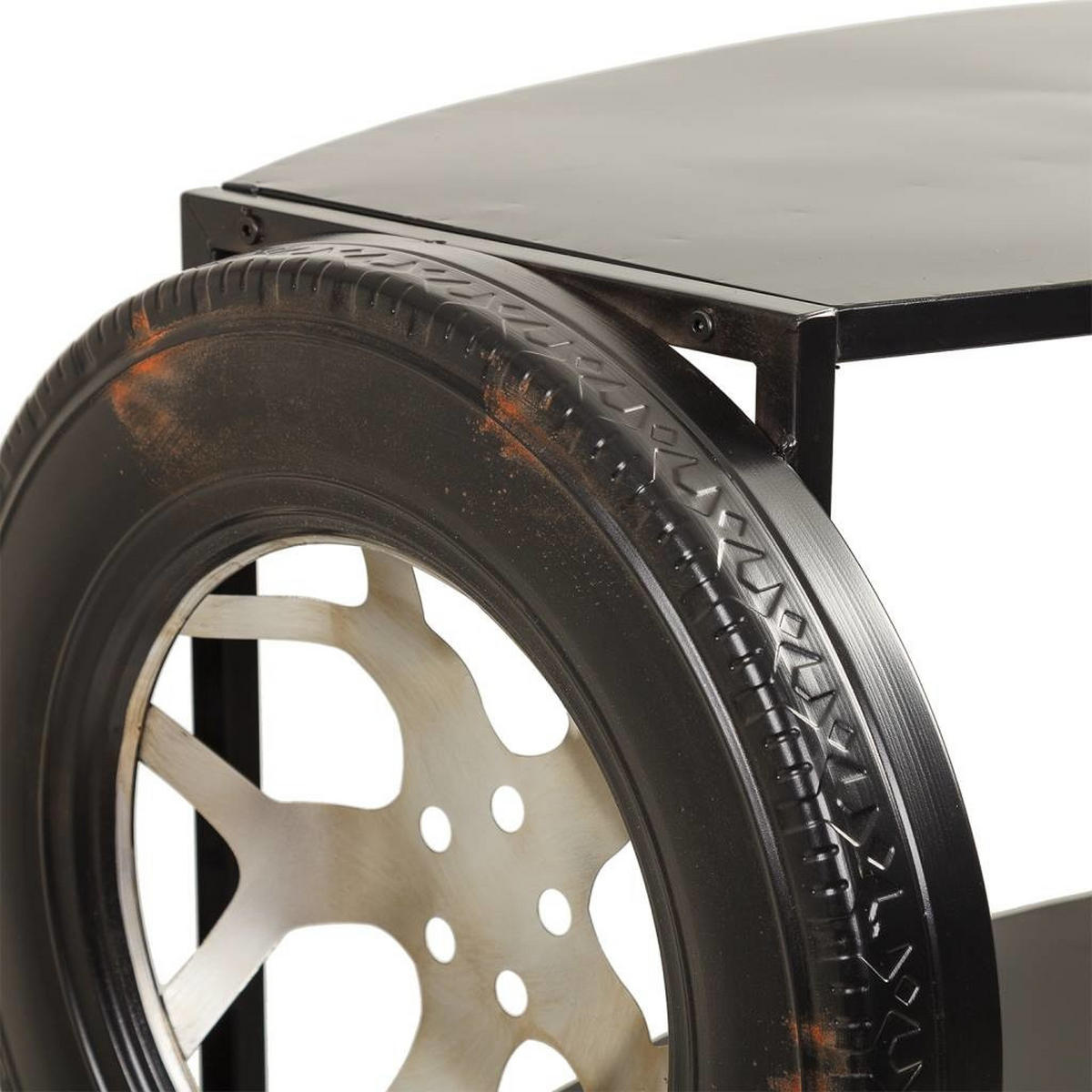 REGAL aus metall 97x51x118 cm schwarz - Schwarz, Metall (97/117.5/51cm) - Wanderlust