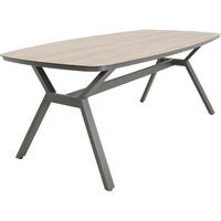 GARTENTISCH Odense - Grau - 200/100/74 cm - Grau, Metall (200/100/74cm) - Lesli Living