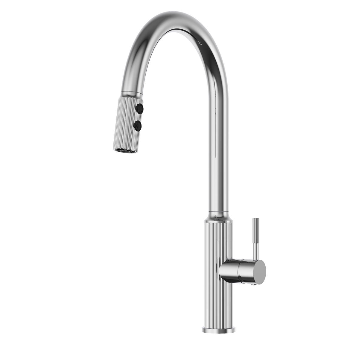 KÜCHENARMATUR Luna Chrom - Chromfarben, Metall (25/43/25cm) - Granitan