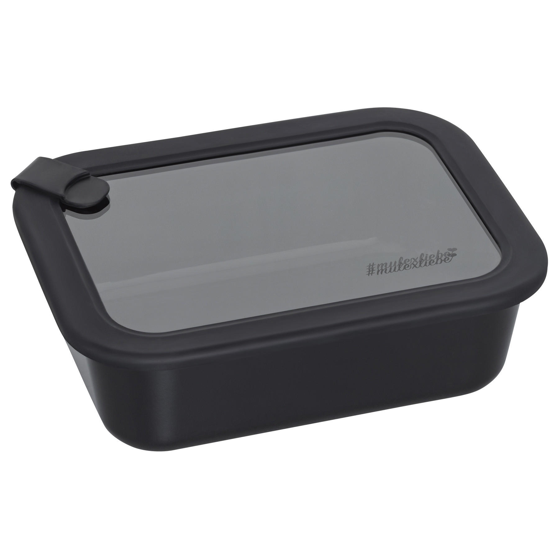 FRISCHHALTEDOSE LUND Meal Cube schwarz 1050 ml - Schwarz, Glas (15/7/20cm) - Mulex