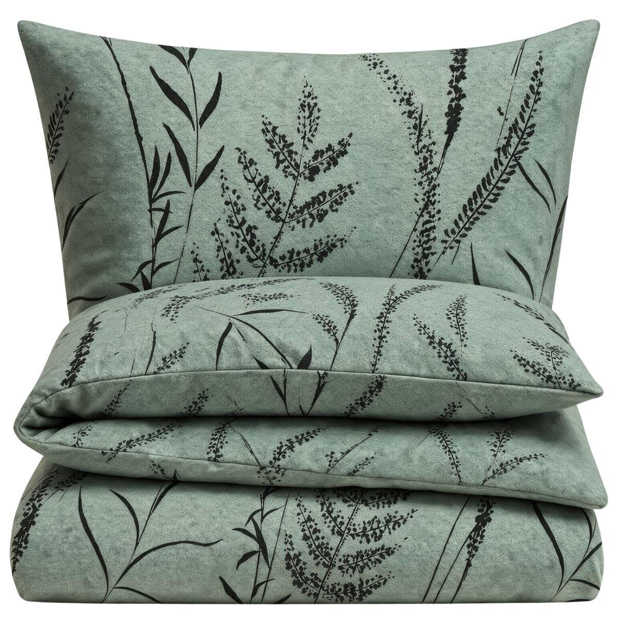 Carpe Sonno BIBER-BETTWÄSCHE 155x220 - Made in Germany! Flauschig warmer Flanell Bettbezug aus 100% Baumwolle für Herbst & Winter
