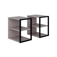 BEISTELLTISCH Echo 2er Set Mocha 42/30/45 cm - Mokka, Holzwerkstoff (42/30/45cm) - Decortie