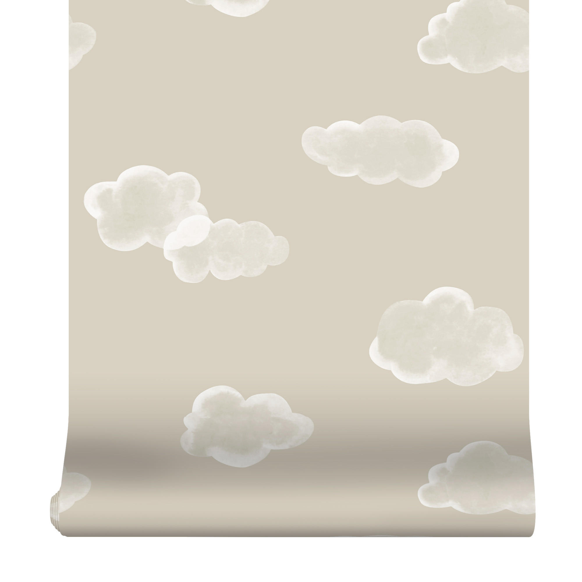 VLIESTAPETE - kleine Wolke 1000x53cm - Grau, Papier/Kunststoff (53/1cm) - Superfresco Easy
