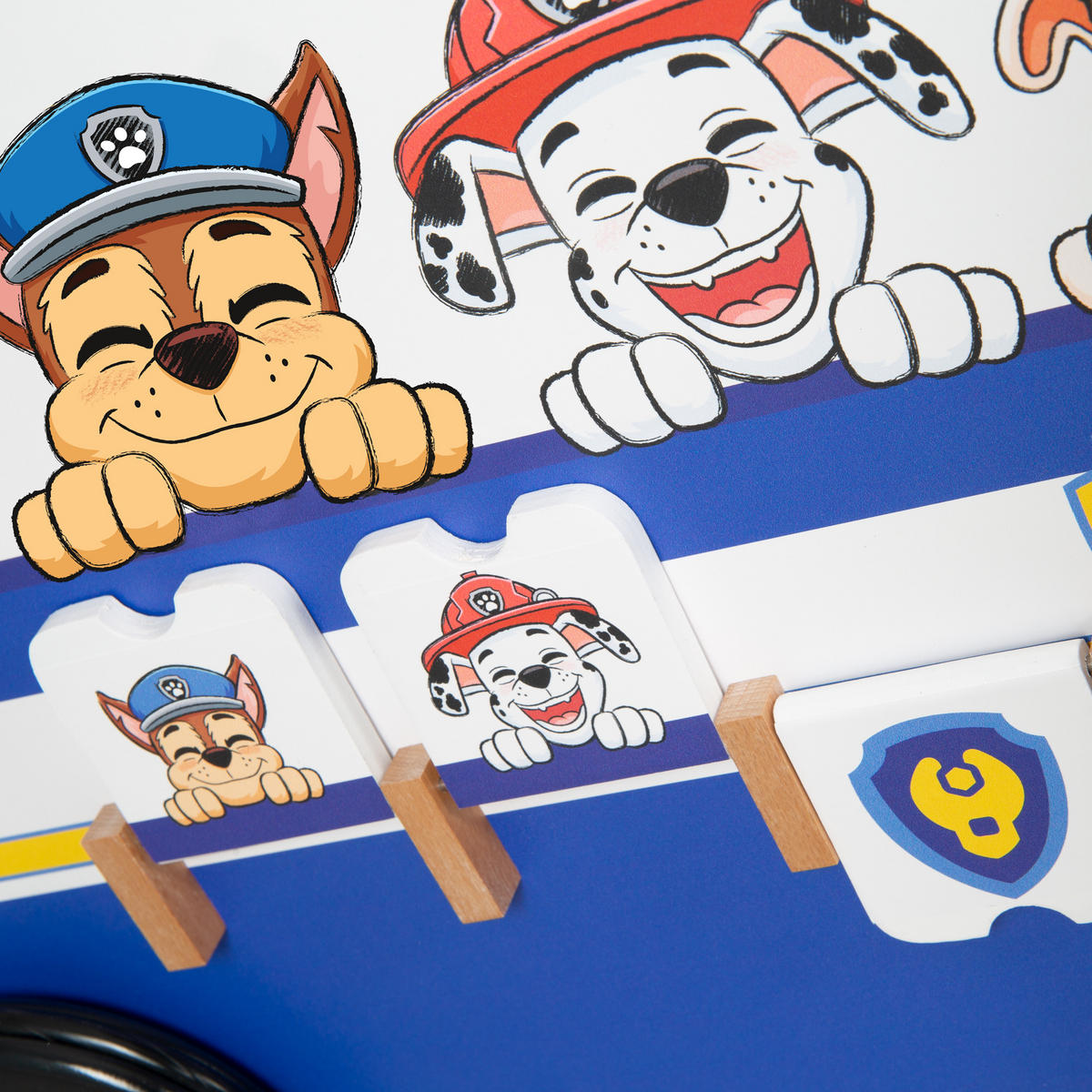 BULLY-SCHIEBEBUS Paw Patrol - Weiß, Holzwerkstoff (34/53.5/55cm) - Roba
