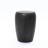 BEISTELLTISCH Modern, schwarz matt, MGO-Platte | Ø35.3 x H50 cm - Schwarz, Holzwerkstoff (35.3/35.3/50cm) - Hometopia