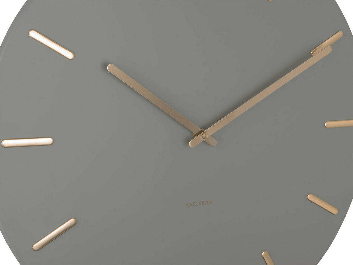 WANDUHR Charm Ø45 cm - Grün, Metall (45/45/3.5cm) - Karlsson