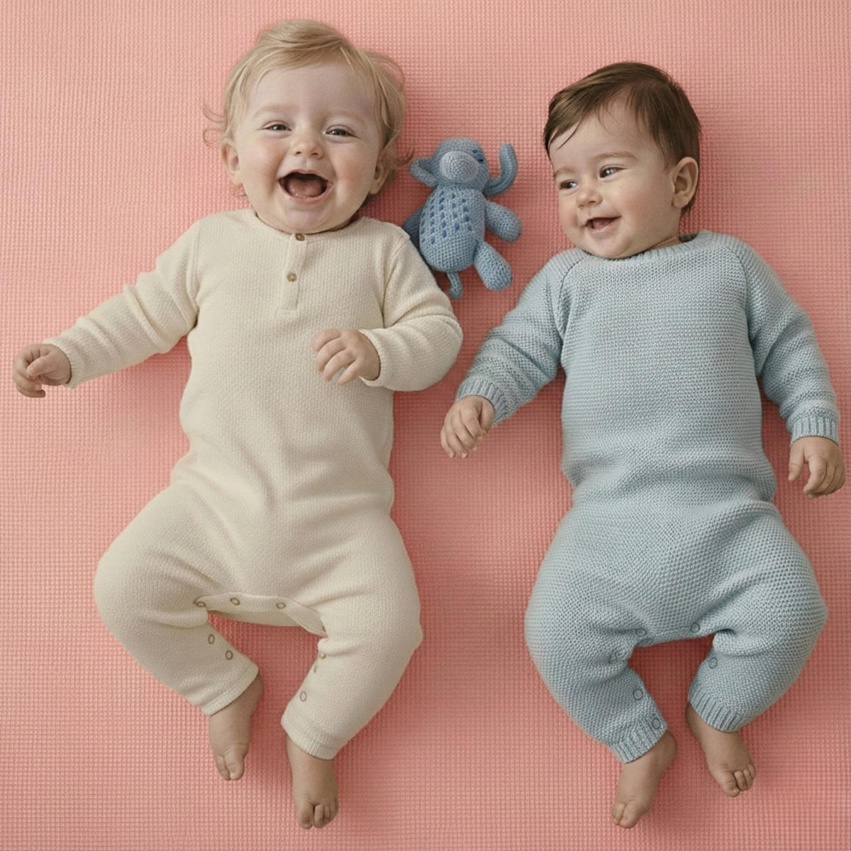 SPIELMATTE ab Null - 90 cm Baby Puzzlematte Rosa - Rosa, Kunststoff (30/30cm) - Littletom