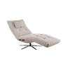 RELAXLIEGE LETICIA Beige Cord - Beige/Schwarz, Textil/Metall (82/115/156cm) - KAWOLA