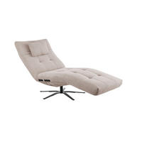 RELAXLIEGE LETICIA Beige Cord - Beige/Schwarz, Textil/Metall (82/115/156cm) - KAWOLA