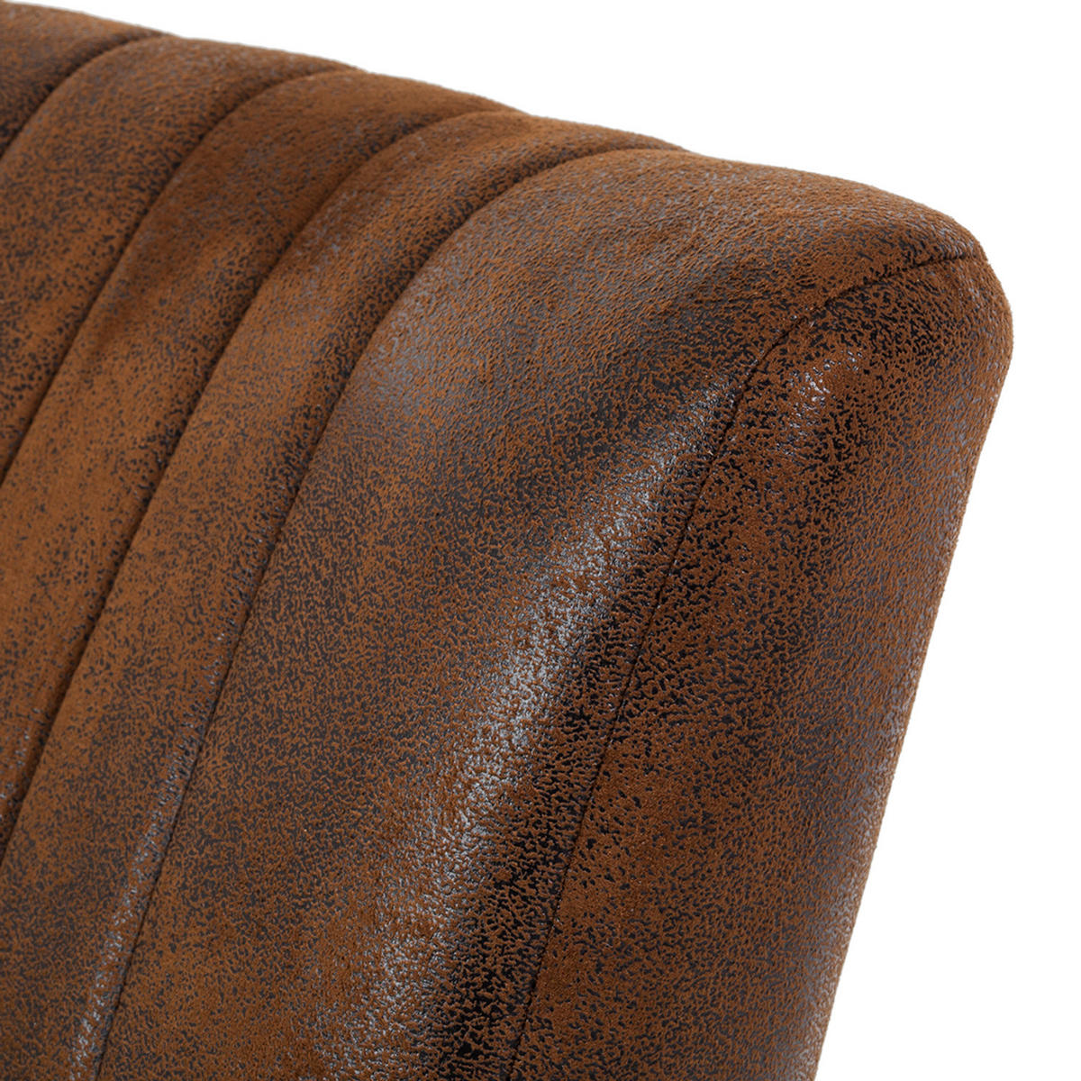 SESSEL - Antiklederlook - Braun - Braun, Textil (68/80/71cm) - home24