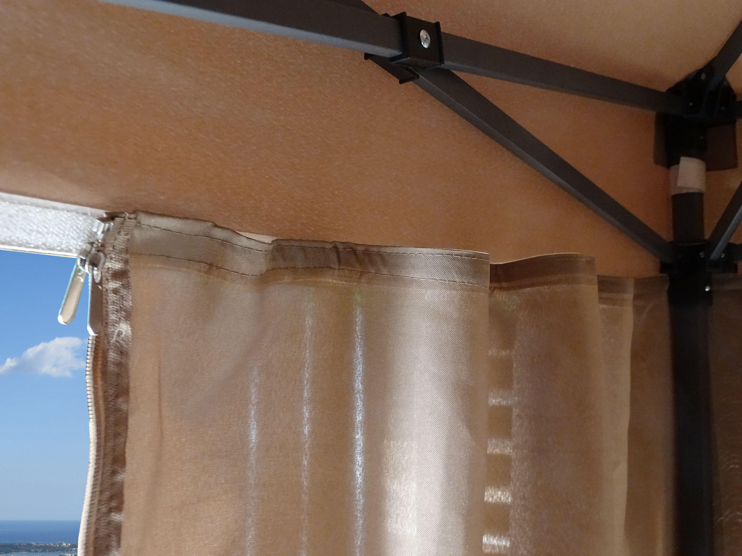 FALTPAVILLON 2x3m Graubeige - Beige, Metall (200/245/300cm) - QUICK STAR