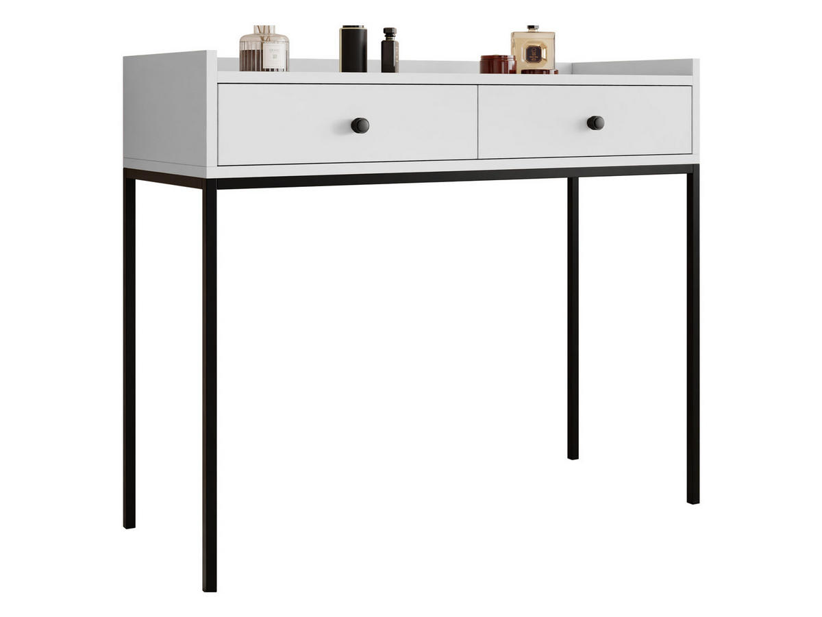 SCHMINKTISCH Tokirot 2SZ - Schwarz/Weiß, Holzwerkstoff/Kunststoff (40/100/86cm) - MIRJAN24