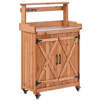 PFLANZTISCH 70/119 cm Tannenholz Braun Altolia - Braun, Holz - Beliani