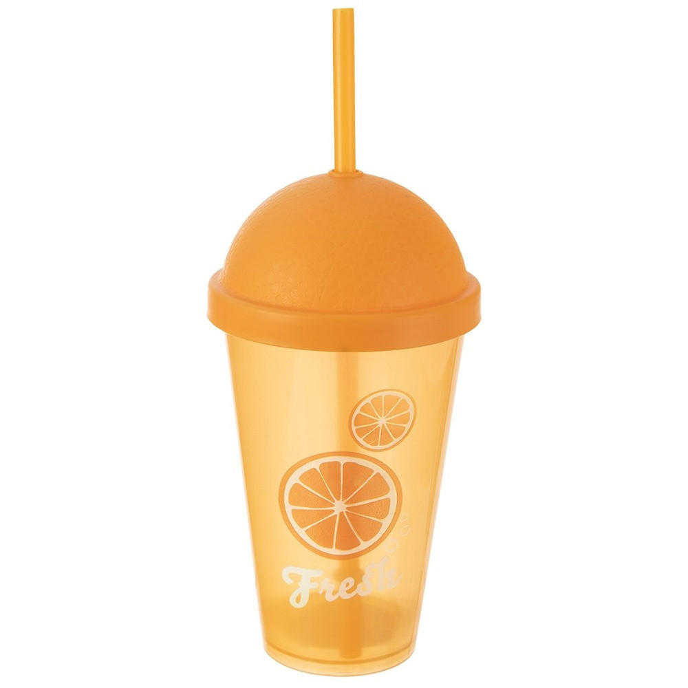 TRINKBECHER ZITRUS, Kunststoff, orange, 450 ml - Gelb, Kunststoff (0.45L) - Orion 
