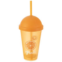 TRINKBECHER ZITRUS, Kunststoff, orange, 450 ml - Gelb, Kunststoff (0.45L) - Orion 