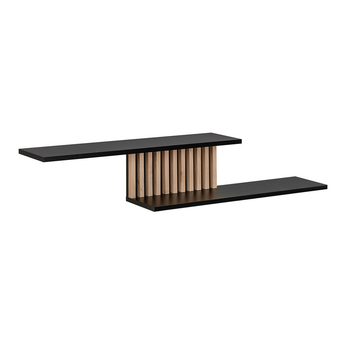 WOHNZIMMER-SET 5-TLG. Catanzaro-164 - Schwarz, Holzwerkstoff (500/192/45cm) - Lomado