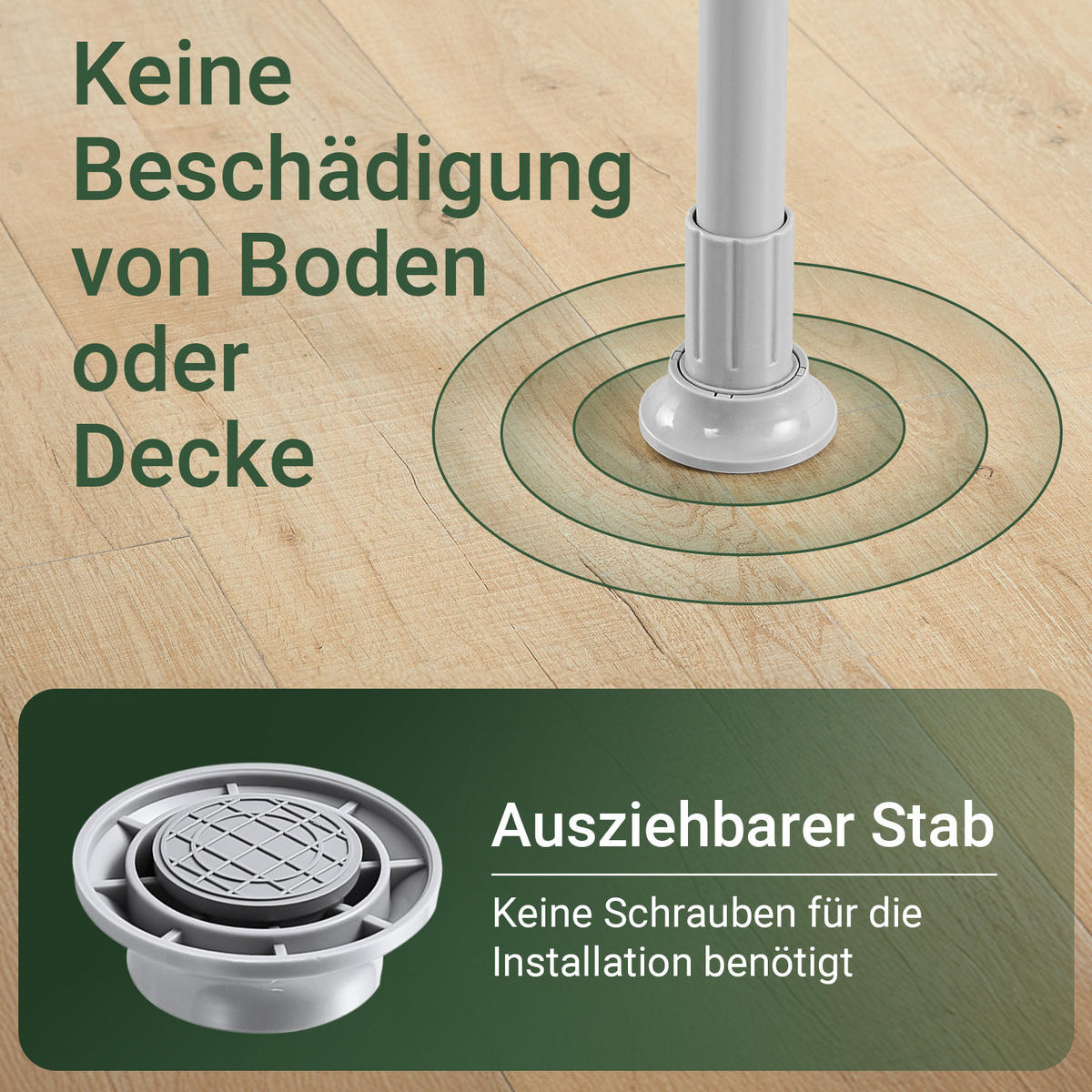 TELESKOP KLEIDERSTÄNDER Hellgrau - Grau, Kunststoff (226/285/3cm) - SoBuy