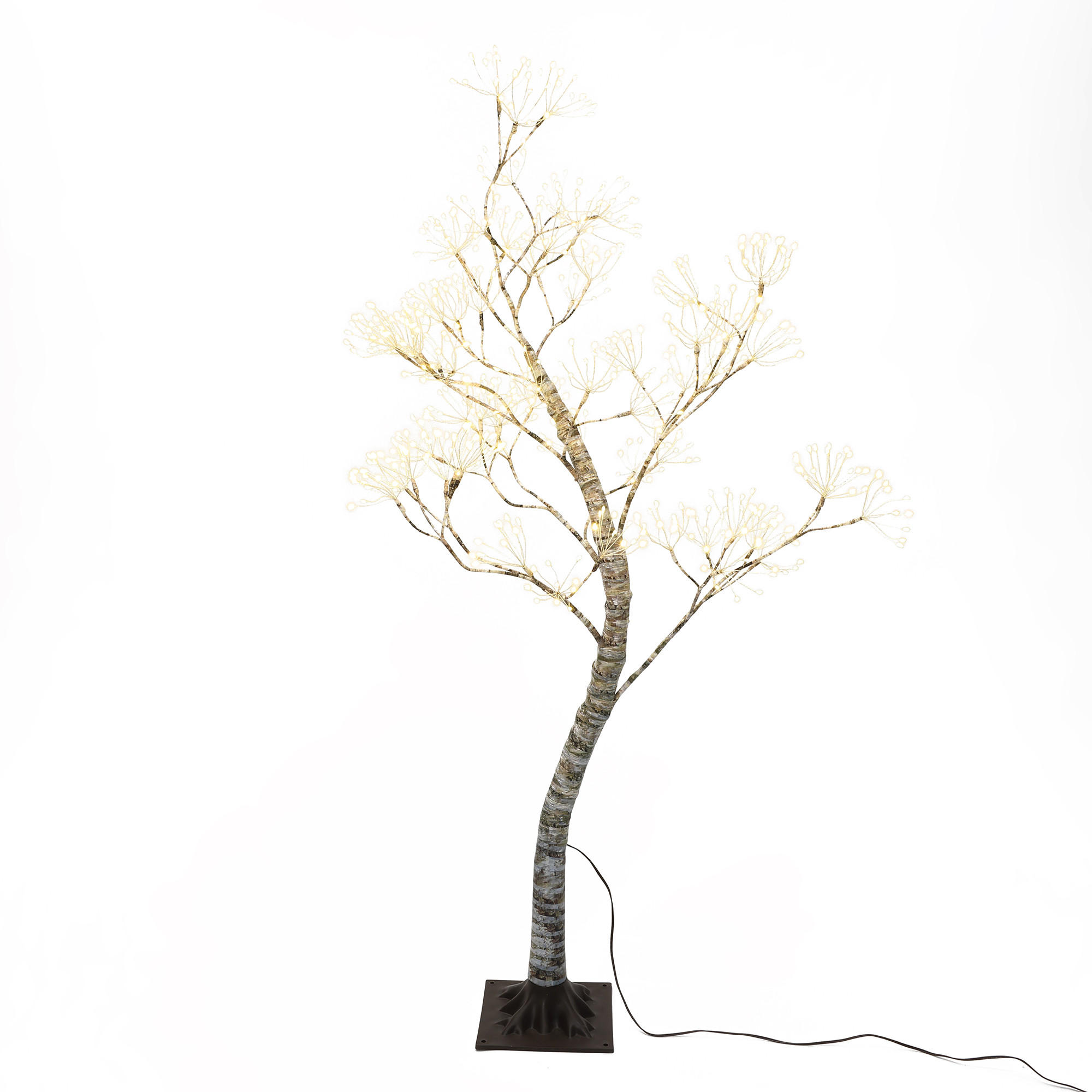 LED Birkenbaum HTHD0214 - Braun, Kunststoff/Metall (60/120/60cm) - Hometopia