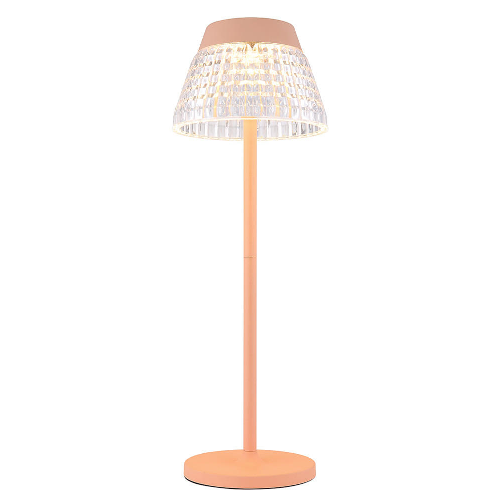 LED TISCHLEUCHTE Touchdimmer Orange klar - Orange, Metall (13.5/13.5/38cm) - Globo Lighting