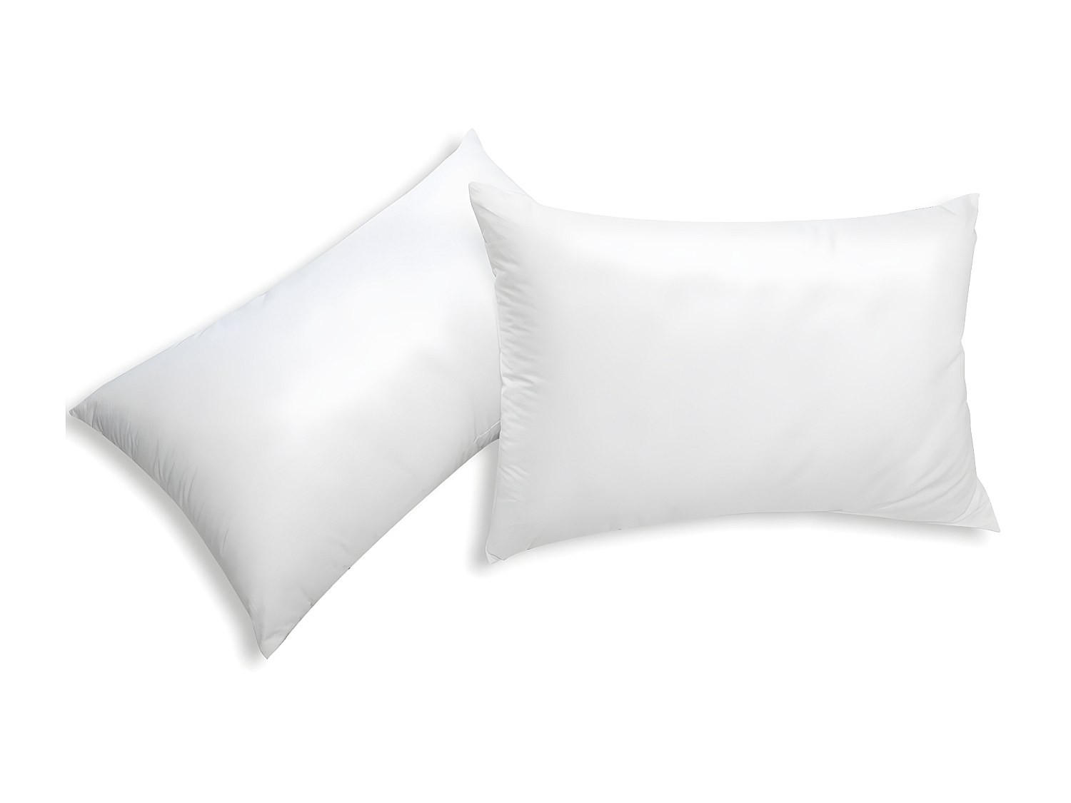 KOPFKISSEN 2er-Set recycelt - Microfaser - 45 x 70 cm - ROSA von DREAMEA - Weiß, Textil (70/45cm) - Vente-Unique