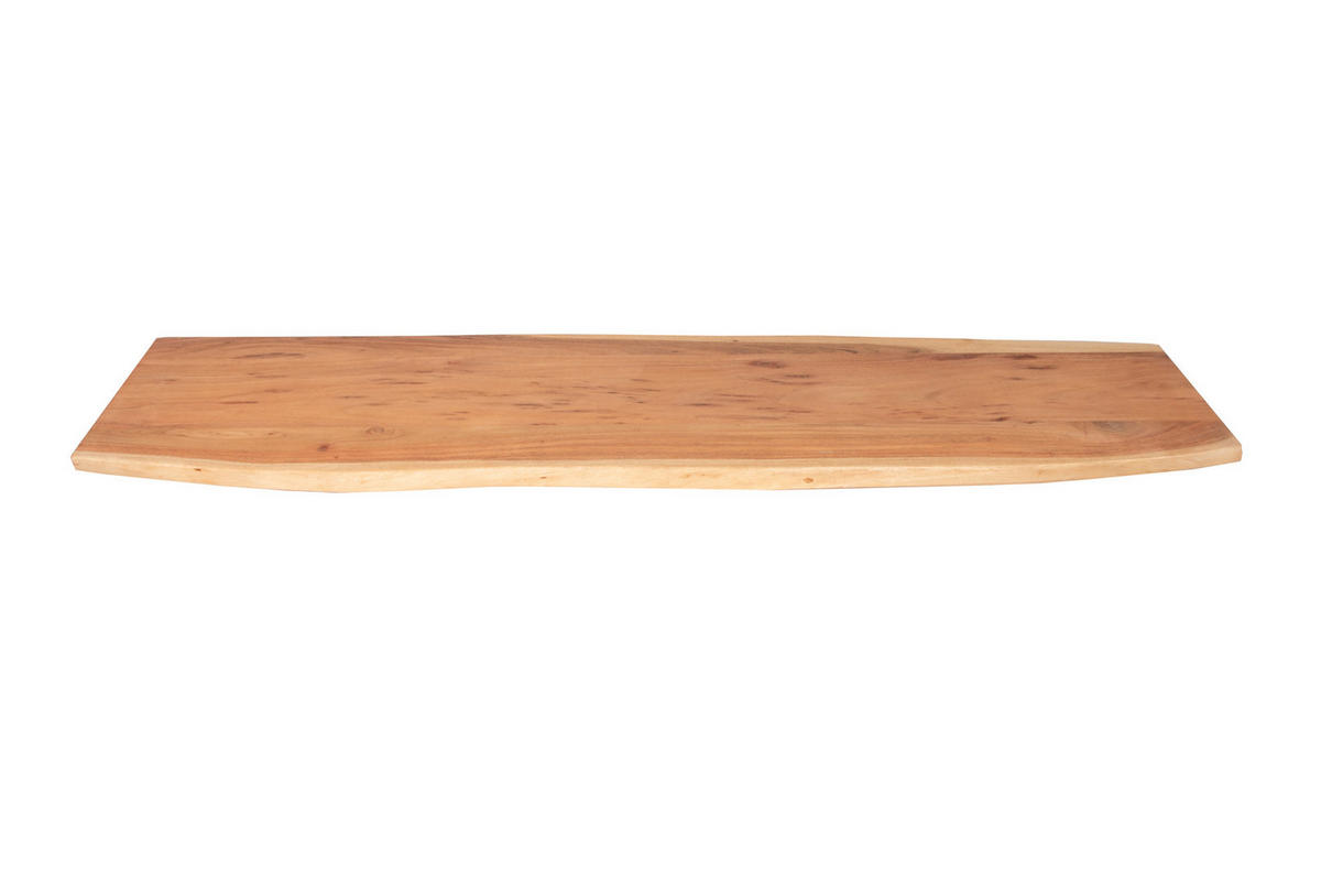 TISCHPLATTE CURTIS - Beige/Naturfarben, Akazienholz/Holz (40/140/3cm) - SAM