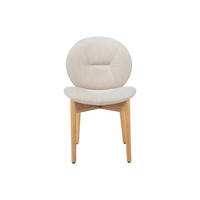 STUHL - 50.5 cm x 59.5 cm - Stoff - Beige - ISADIO - Beige, Textil (50.5/83/59.5cm) - Vente-Unique