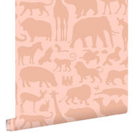 TAPETE Tiere 53 cm x 10.05 m - Terracotta, Papier (53/0.1cm) - ESTAhome