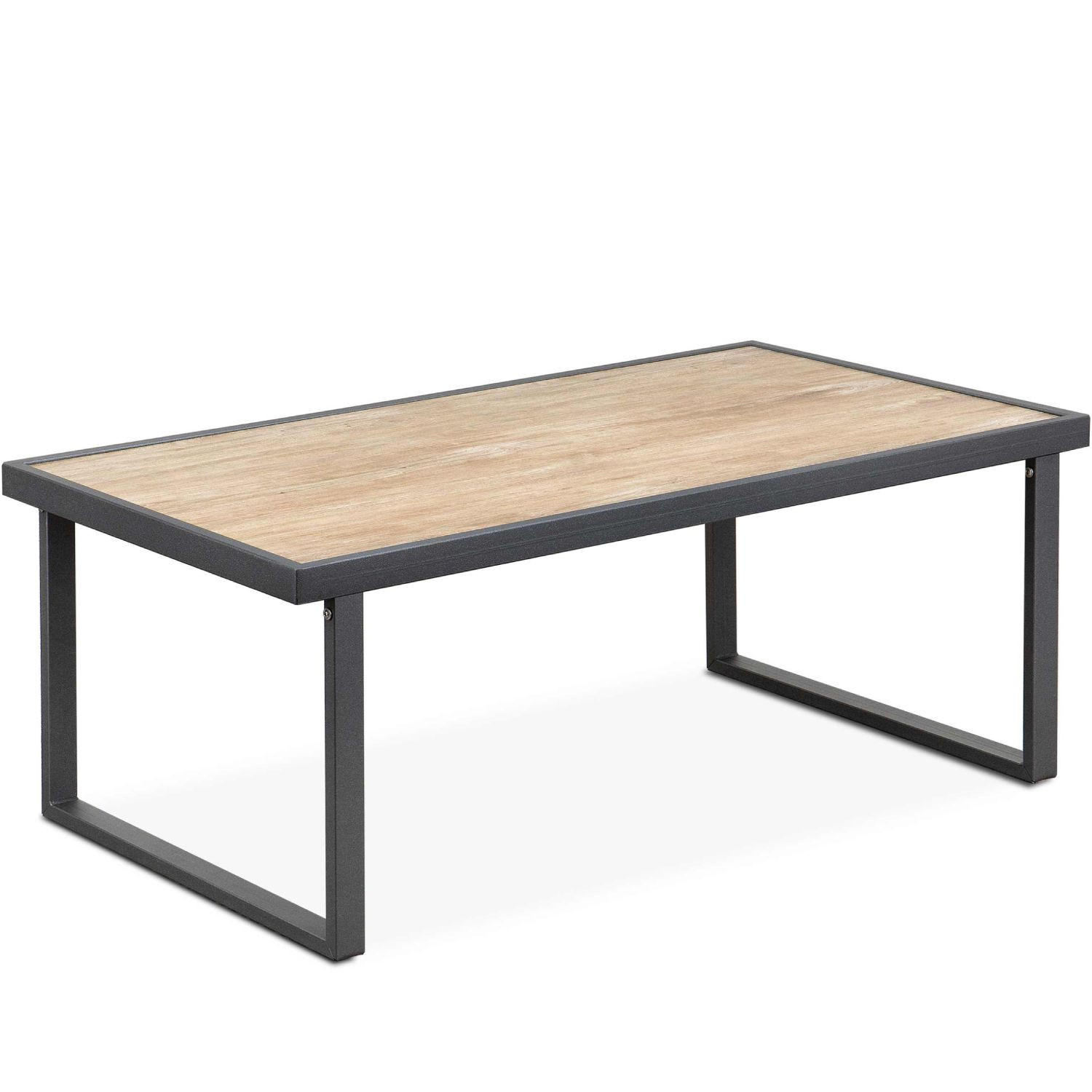 GARTENTISCH TRIBO ,Anthrazit - Anthrazit, Holz/Metall (65/118/45cm) - KONSIMO®