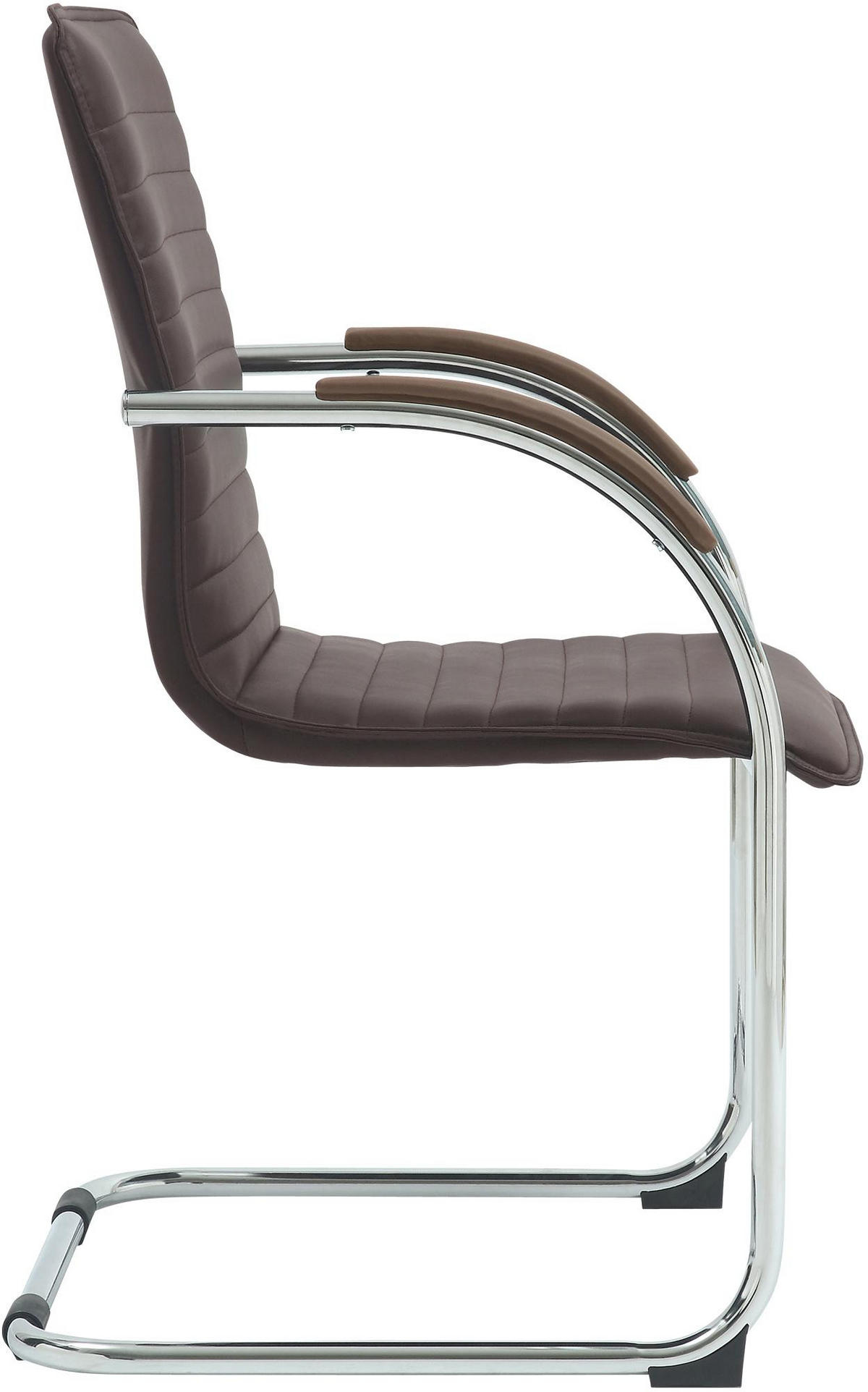 SCHWINGSTUHL 2er Set Lederlook braun - Braun, Textil/Metall (56/95/60cm) - CLP