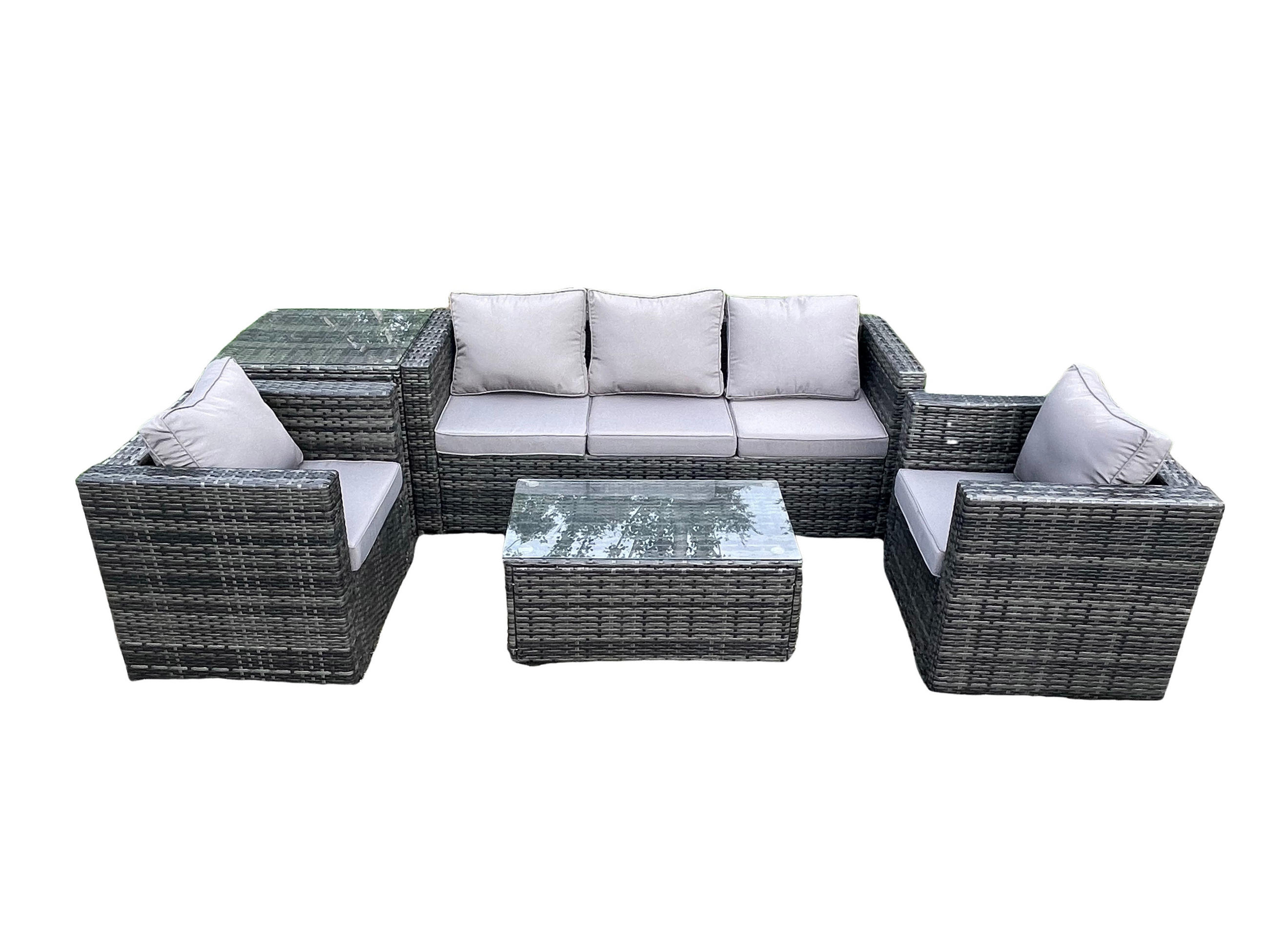 Fimous Gartensofa Dunkelgrau
