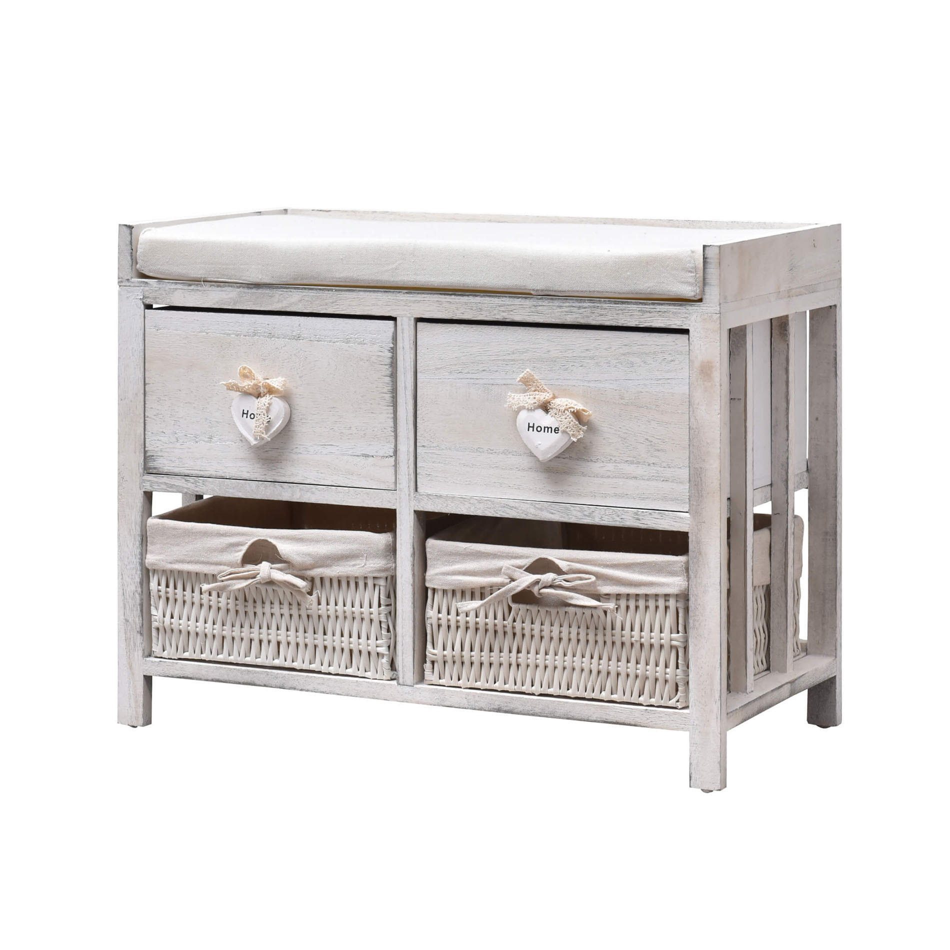 AUFBEWAHRUNGSBOX Weiß 30/30/46 cm - Weiß, Holz (30/46/30cm) - Mobili Rebecca