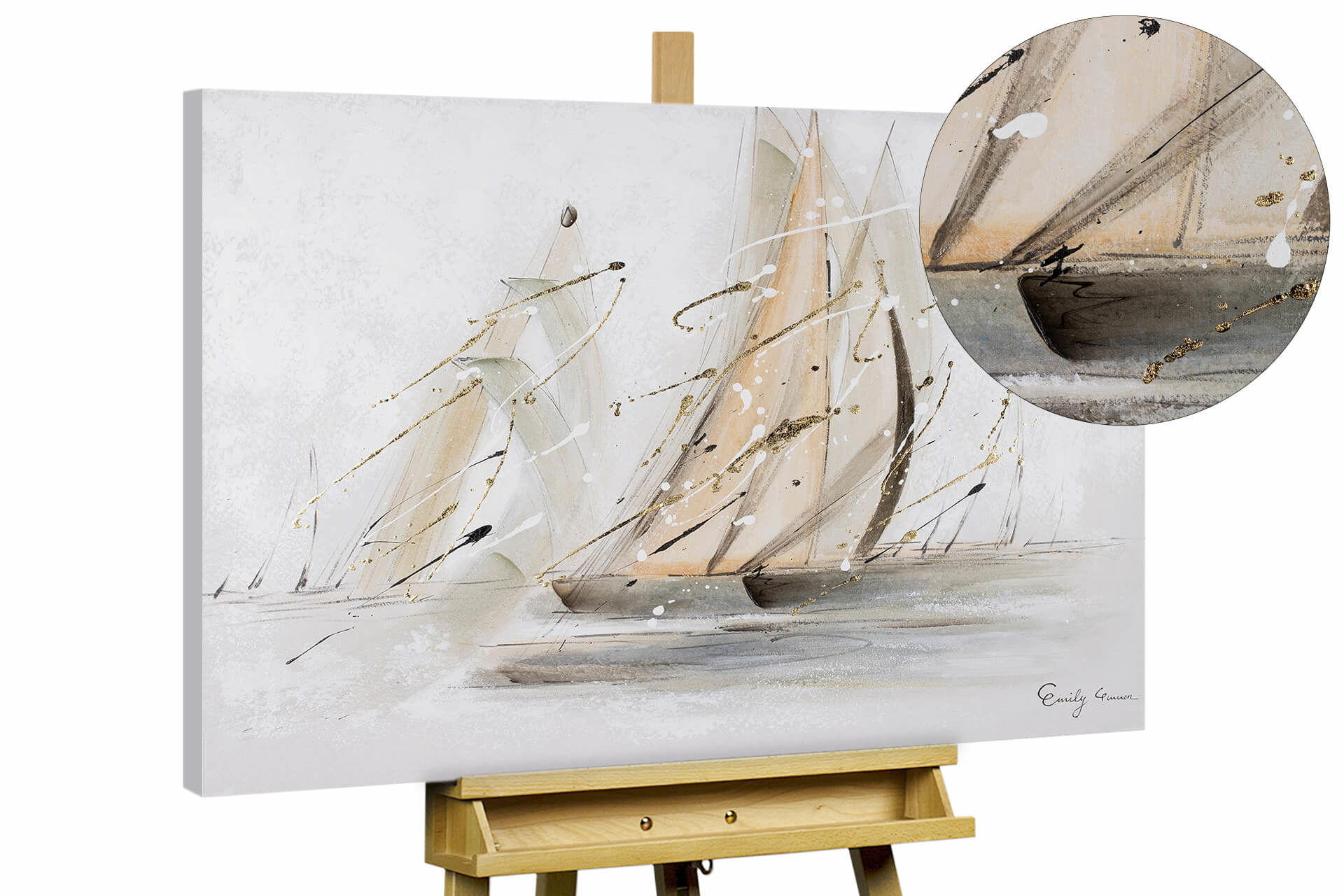 KUNSTLOFT OLEJOMALBA 100/75 cm, Moře a pláž