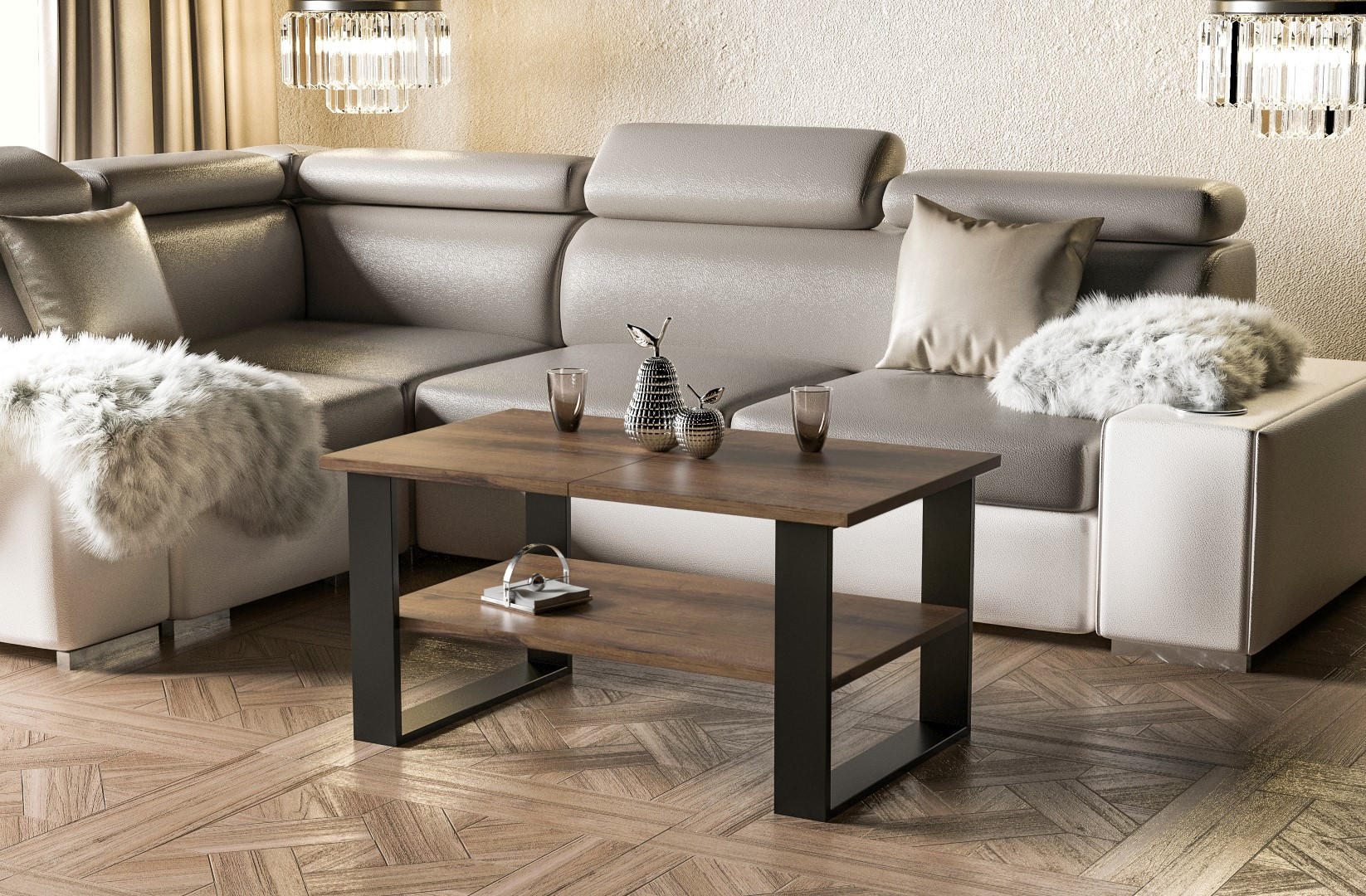 COUCHTISCH Inga - Mooreichefarben, Holzwerkstoff (110/65/53cm) - Endo-Moebel