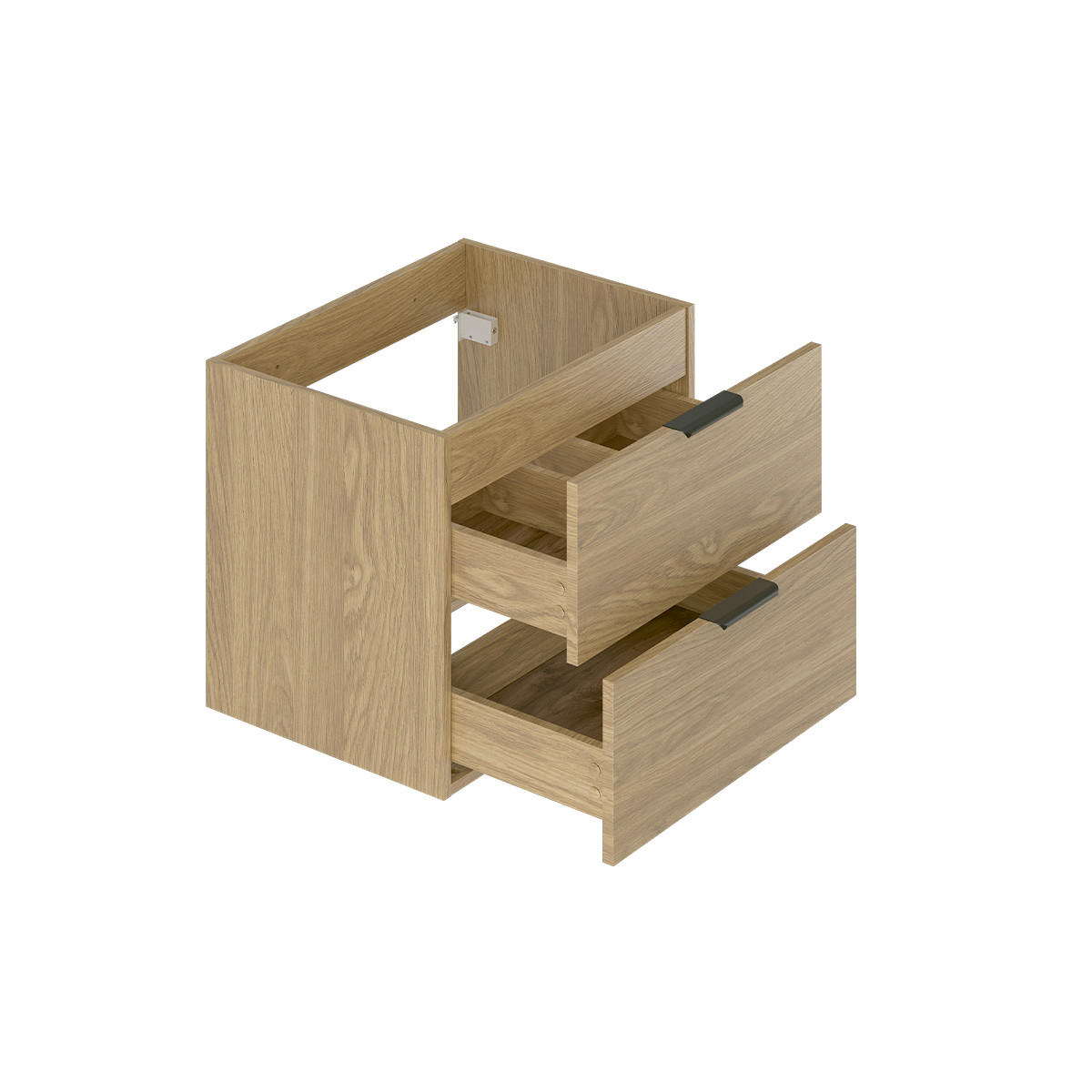 DOPPELWASCHTISCH 120.6cm Astrid Holz - Braun, Holzwerkstoff (120.6/52.2/46.5cm) - Petits-meubles