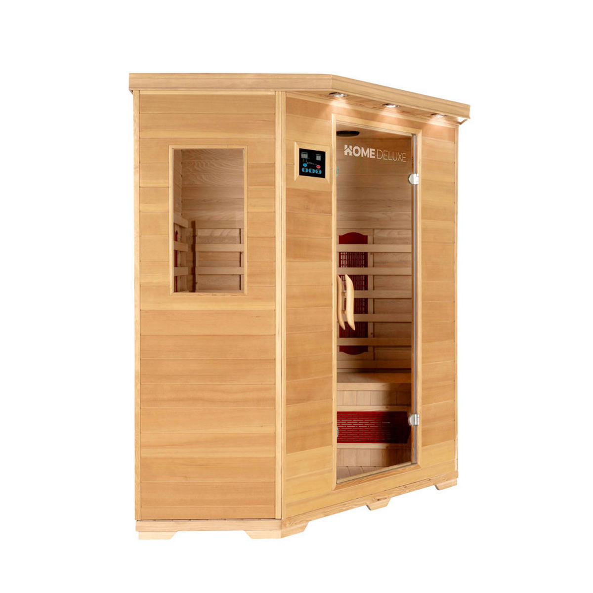 INFRAROTKABINE REDSUN XXL - Braun, Holz (150/190/150cm) - Home Deluxe